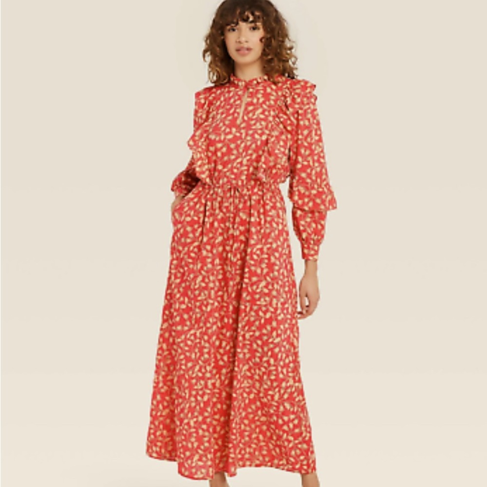 Who What Wear balloon ruffle dress